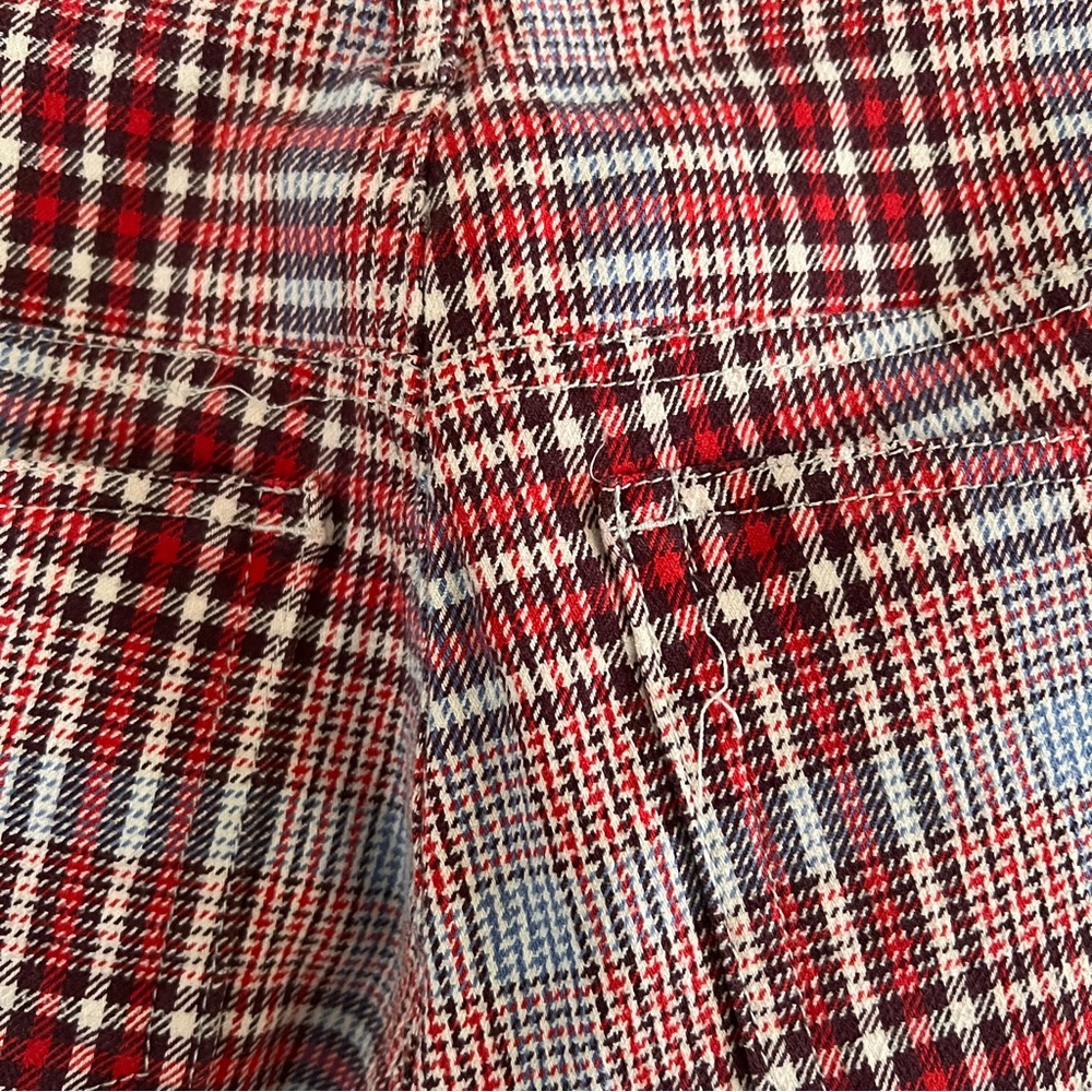 A&F Y2K Plaid Red Women's Pants - Picture 8 of 12